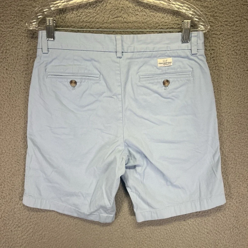Vineyard Vines Breaker Shorts Mens 30 Blue Chino 9" Stretch Preppy Golf - Picture 7 of 10